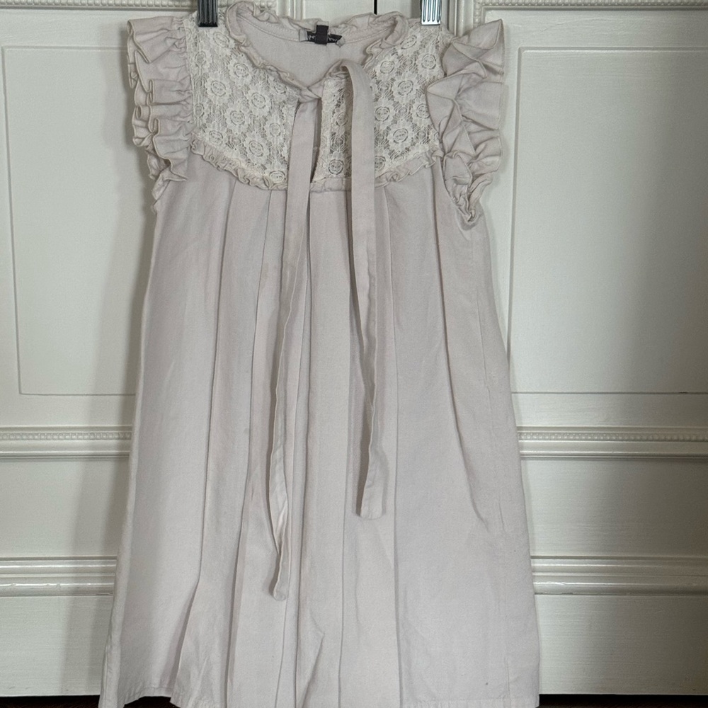 Elegant Cream Kids Formal Dress